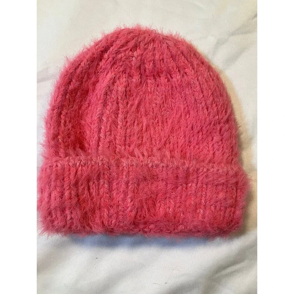 C.C. Kids Toddler Pink Soft Stretch Cable Knit Winter Beanie Hat